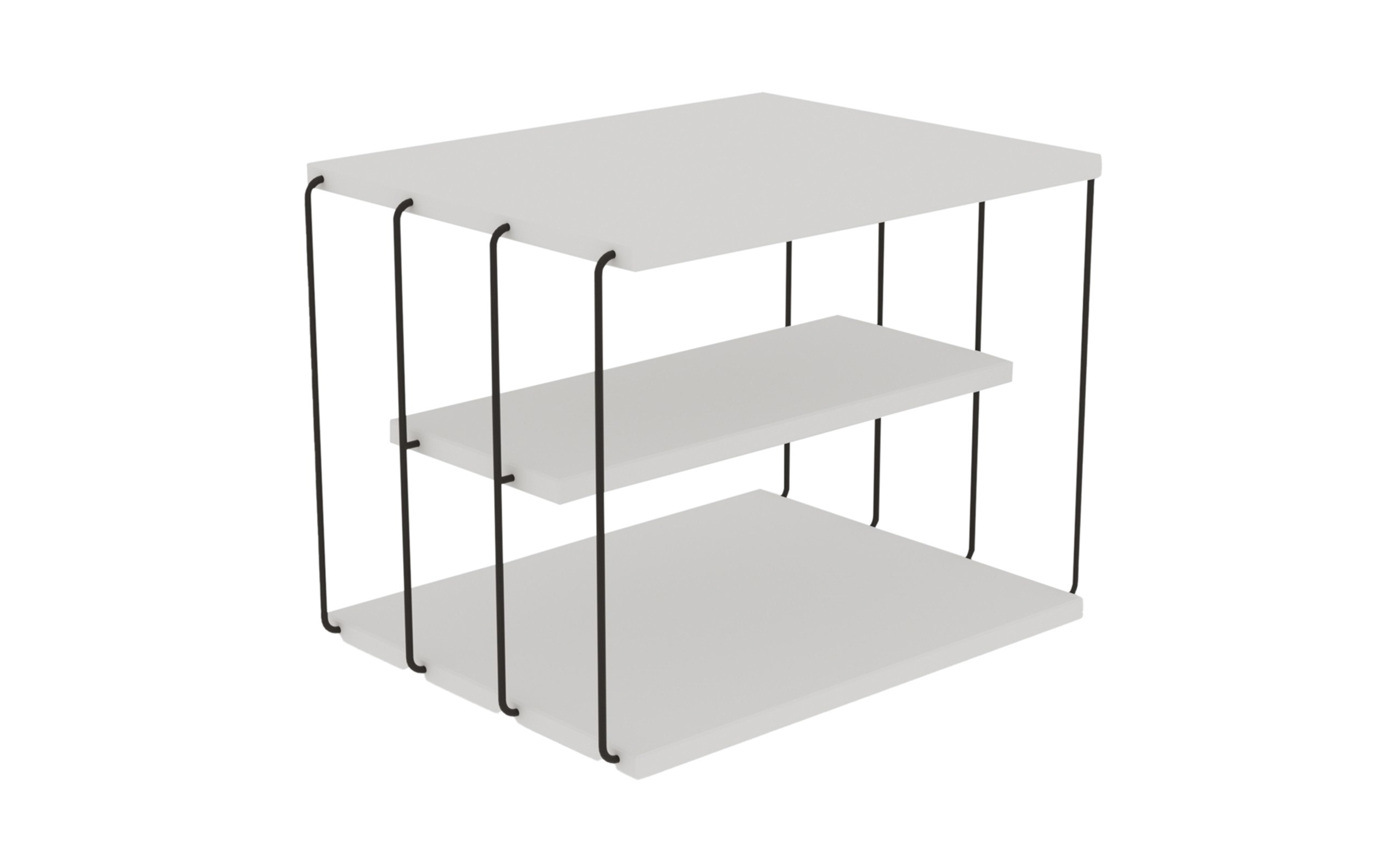 Masuta ajutatoare Elora, alb + negru  3